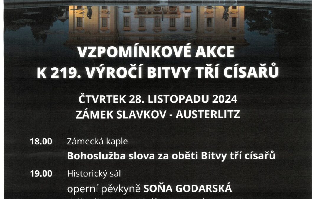 Vzpomínkové akce k 219. výročí BITVY U CÍSAŘE